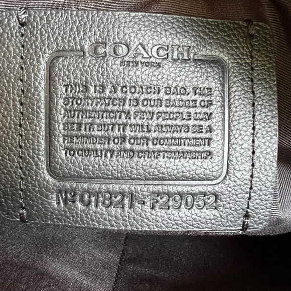 Authentic Like New  Coach Blue Camo with Dust bag - Picture 7 of 9